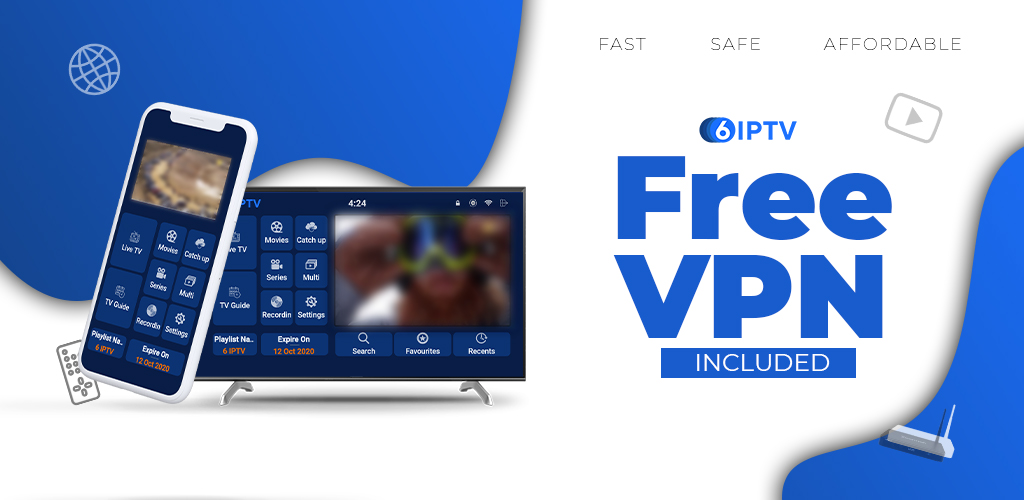 6IPTV with Free VPN!